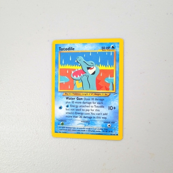 Classic Totodile 85/105 Neo Destiny Common Pokemon Card - Picture 1 of 2